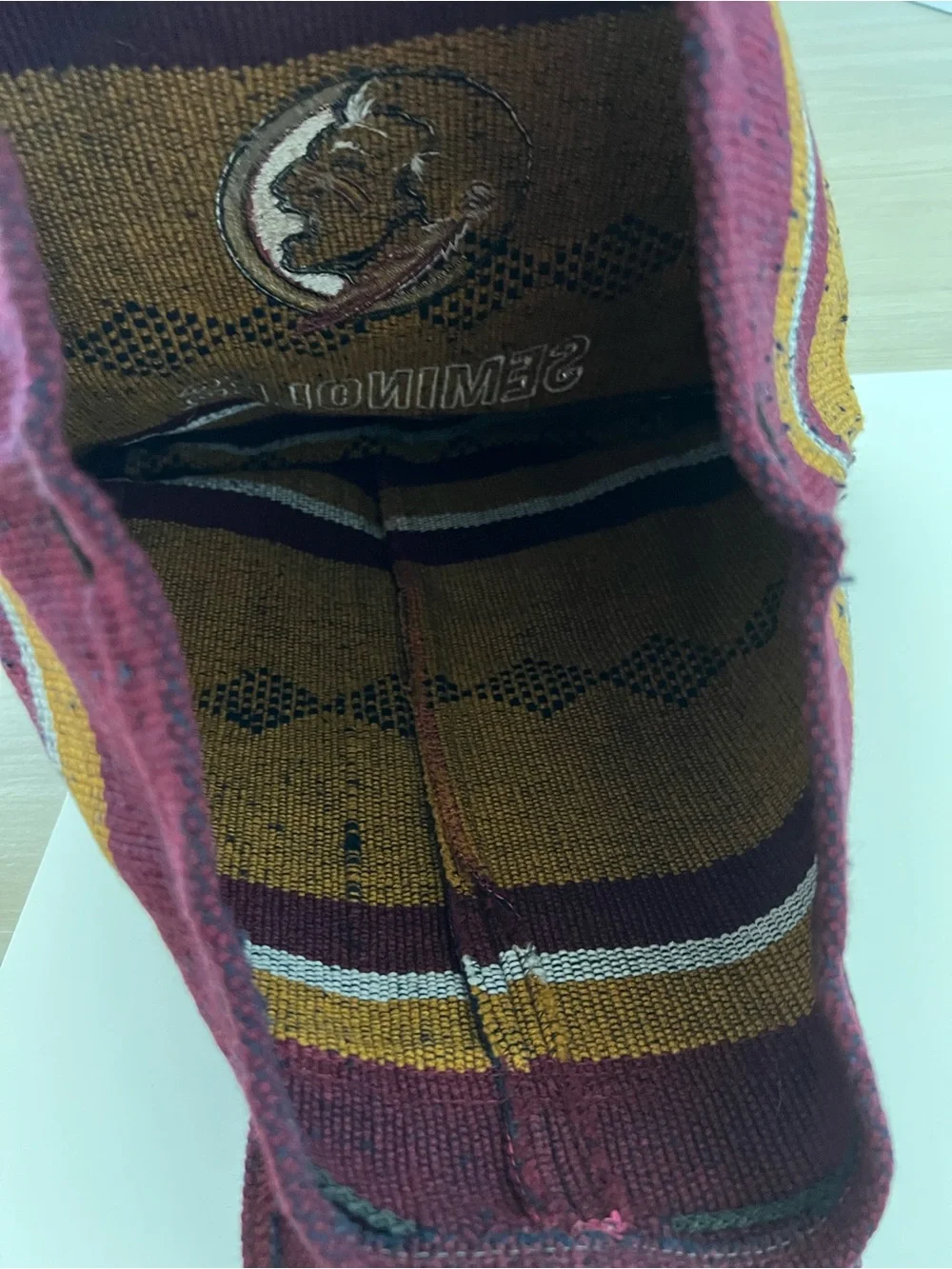 New Vintage Florida State Seminoles FSU  woven back pack